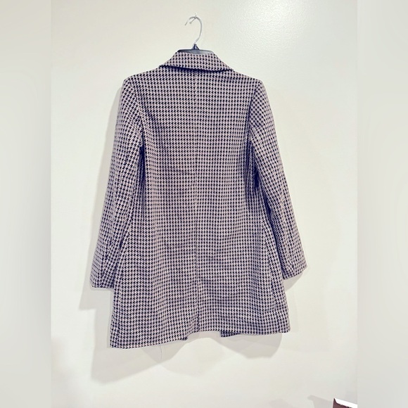 Sanctuary Polyester One-Button Blazer Jacket Carly Coat(Saddle Houndstooth) XS - Picture 10 of 10